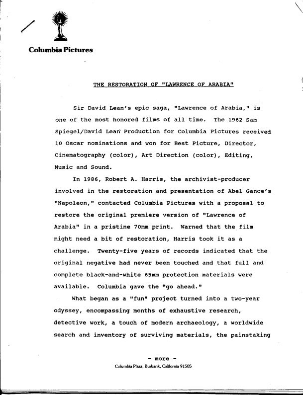 Cover page of The Restoration of Lawrence of Arabia