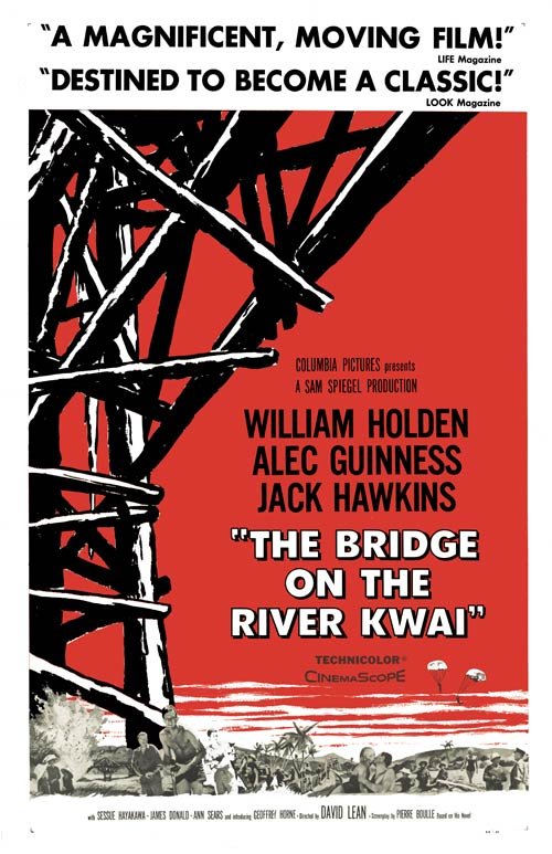 Original theatrical poster for The Bridge on the River Kwai (1957)