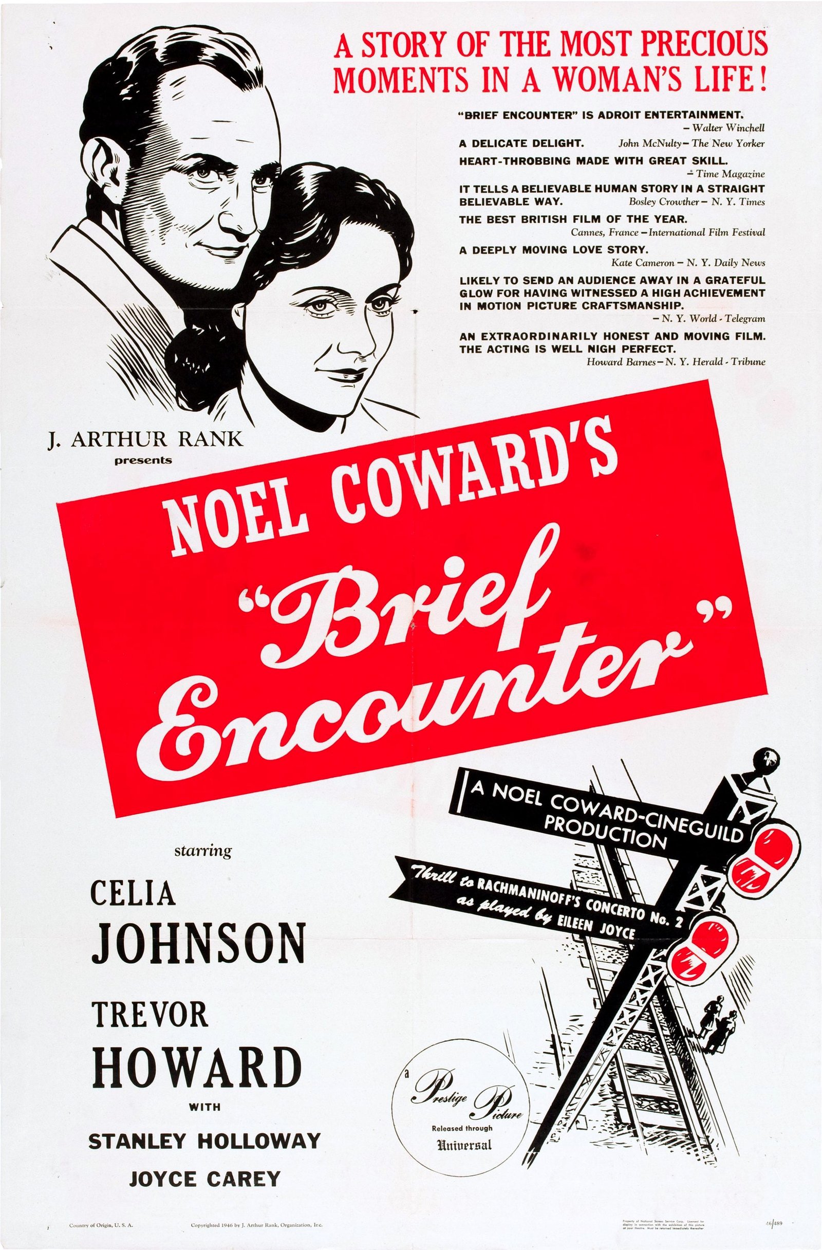 Original theatrical poster for Brief Encounter (1945)
